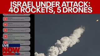 BREAKING Israel under attack Hezbollah bombards Israel with rockets  LiveNOW from FOX [upl. by Allez]