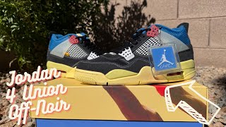 Jordan 4 Union OffNoir Review [upl. by Anelej689]