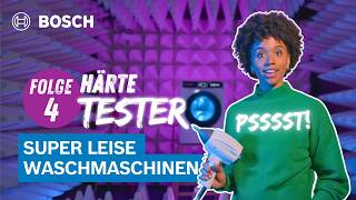 Warum Bosch Waschmaschinen so leise amp zuverlässig arbeiten 🤫🔋  Folge 4  HÄRTETESTER by Bosch [upl. by Enreval]