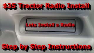 LS Tractor Radio Install  Cheap and Easy  MT342 Cab [upl. by Notsa523]