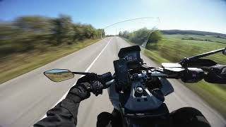 Honda XADV 750 last summer ride part 22  RAW SOUND [upl. by Atinod92]