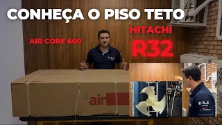 saiba tudo sobre o piso teto R32 inverter hitachi 36000 btus [upl. by Kreegar]