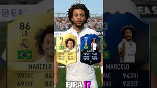 🇧🇷 MARCELO worst vs best card in EVERY FIFA 1022⚽shorts fifa eafc24 fc24 marcelo [upl. by Ahsinnek]