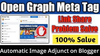 How to Add Open Graph Meta Tag in Blogger  Increase Blog Traffic by OG Tag Blogging [upl. by Assyn]