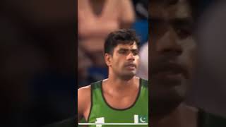 Arshad Nadeem Javelin Throw Olympic 2024 olympics2024 [upl. by Aduhey]