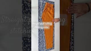 Straight pant cutting stitching video [upl. by Clarence]