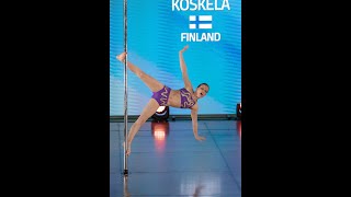 Mandi Koskela Posa World champion juniorA 2022 Choreography Oona Antinjuntti [upl. by Arikat]