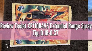 Review TeeJet XR11004VS Extended Range Spray Tip 018037 GPM 3060 psi Stainless Steel  Red [upl. by Eimyaj]