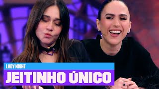 CLIMA QUENTE 🔥 Alessandra Negrini responde perguntas SENSUALIZANDO  Lady Night  Multishow [upl. by Zsolway]