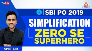 SBI PO 2020  Simplification  Zero Se Superhero  Maths  Amit Sir  10 AM [upl. by Gwyneth]