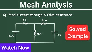 mesh analysis basic electrical engineering  Electrical Engineering [upl. by Mur]