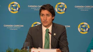 PM Trudeau cochairs CARICOM meeting on regional security – October 18 2023 [upl. by Dayir812]