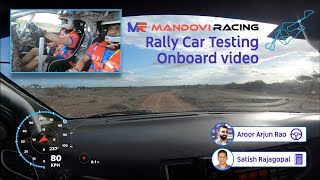 Rally car testing onboard video  Baleno RS to debut in INRC  Mandovi Racing [upl. by Sumner205]