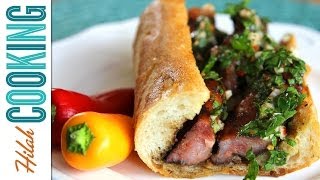 How to Make Choripanes  Hilah Cooking [upl. by Stalder]