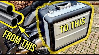 Beefing up my Motorcycle Luggage Using Plumbing Pipe [upl. by Nnep]