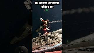 Han Destroys Starfighters Until Hes Solo StarWars Battlefront2 StarfighterAssault [upl. by Avictor]