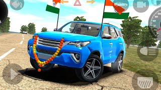 🔥🔥Indian Car Toyota Fortuner Sportivo in Blue Color lets drive India🔥🔥 [upl. by Anma]