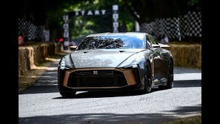 Nissan GTR50 by Italdesign is driven at Goodwood [upl. by Suedaht]