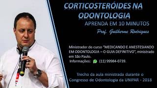 CORTICOSTERÓIDES NA ODONTOLOGIA [upl. by Drofdeb379]