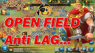 Trik WAR Open Field ANTI LAG Rise Of Kingdoms [upl. by Haisoj]