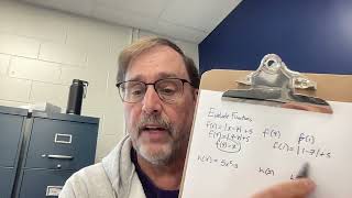 Alg 2 sept 6 2024 eval function video [upl. by Ztirf325]