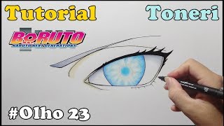 Como Desenhar Olho Tenseigan do Toneri Ōtsutsuki  How to Draw Toneri Eye [upl. by Enirtak]