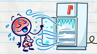 Fridge Over Troubled Water  Pencilmation  Animation  Cartoons  Pencilmation [upl. by Aneehc]