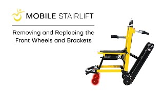 Mobile Stairlift Tutorial Removing amp Replacing the Front Wheels amp Brackets [upl. by Eta715]