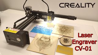 Creality CV01 Carving Machine  Portable Laser Engraver unboxassemble and test Creality3dshop [upl. by Christmann133]