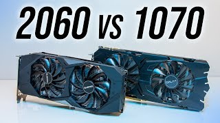 Nvidia RTX 2060 vs GTX 1070  Benchmarks amp Comparison [upl. by Naahsar791]