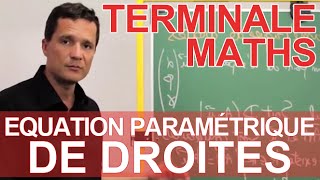 Equation paramétrique de droites  Le rappel de cours  MATHS  TS  Les Bons Profs [upl. by Haram919]