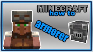 Complete Guide to Armorer Villager Trades  Easy Minecraft Villager Guide [upl. by Nauqaj412]