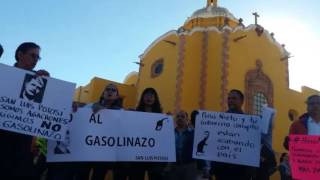 Protesta contra gasolinazo en SLP [upl. by Eissoj]