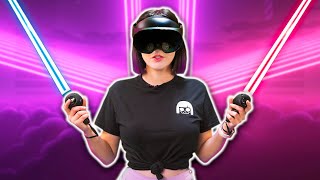 I Played Beat Saber with the NEW Quest Pro [upl. by Dulcinea178]