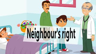 Neighbours right  Islamic cartoon for kids [upl. by Nigen183]