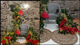 Tutoriales y tips de floristería para principiantes💐Set de fotografía en interior para San Valentín💐 [upl. by Eicram]