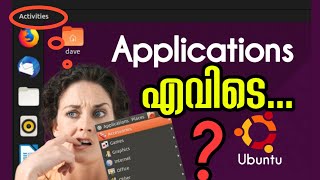 How to Change Ubuntu Desktop Environment Malayalam  how to enable application menu on ubuntu 1804 [upl. by Long]