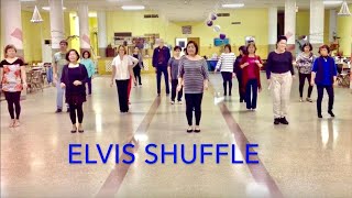 Elvis Shuffle Line Dance Return to Sender [upl. by Sudoeht]