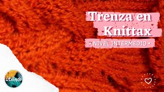 trenza tejida en maquina knittax  Utilindo [upl. by Hawkins]