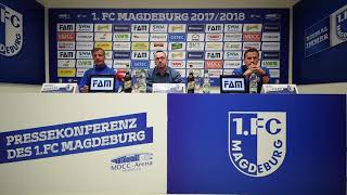 Pressekonferenz vor dem Spiel FSV Zwickau gegen 1 FC Magdeburg [upl. by Ber]