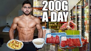 How I Eat 200g Of Protein A Day  Full Day Of Eating [upl. by Golanka]