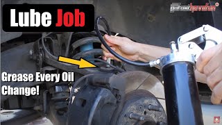 How to do a Chassis Lube Ball Joints Tie Rods Ends and more  AnthonyJ350 [upl. by Marlene968]