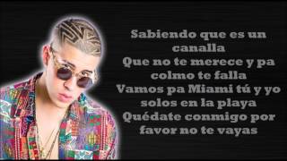 EL AMANTE Remix Nicky Jam ft Ozuna y Bad Bunny LETRA [upl. by Wilmette]