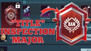 CARA MENDAPATKAN TITLE INSPECTION MAJOR  PUBGM INDONESIA [upl. by Ylecara]