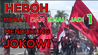 HEBOH MERAH DAN HIJAU JADI 1 MENDUKUNG JOKOWI KAMPANYE PDI P MUNGKID 13042019 [upl. by Enrico]