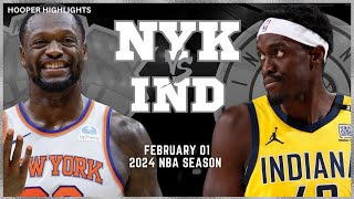 New York Knicks vs Indiana Pacers Full Game Highlights  Feb 1  2024 NBA Season [upl. by Pirbhai]