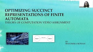 Optimizing Succinct Representations of Finite Automata theoryofcomputation [upl. by Inatsed767]