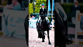 Friesian doing dressage edit equestrain horse horseriding trending foryou ￼ [upl. by Briano292]