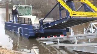 BERKY Tilt Deck Trailer for Aquatic Weed Harvesters [upl. by Leveridge834]