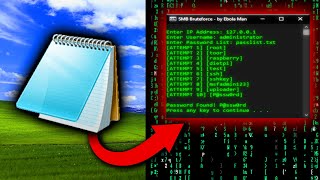 Password Cracker with Notepad [upl. by Selbbep17]